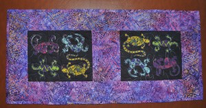 Batik Gecko Table Runner